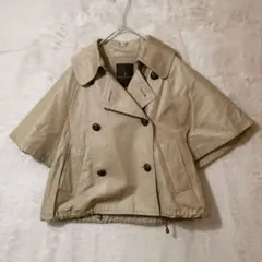 TRANS CONTINENTS♡ハーフスリーブ ショート丈トレンチコート Mのサムネイル