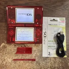 ☆充電器付き☆ニンテンドーDS Lite クリアレッド