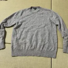 UNIQLO グレー クルーネックセーター L カシミア