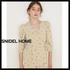 SNIDEL HOME スナイデルホーム ルームウェア 半袖シャツ 花柄 ドット 