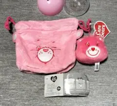 ケアベア ふわふわフェイス巾着 Part.3 フェイスマスコット 2種セット