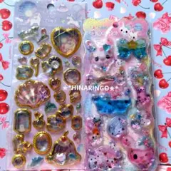 キャンディツインズウォーターインシール ♥ユニコーンキラキラジュエリーステッカー