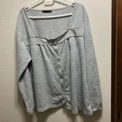 レディース　トップス　3L 大きいサイズ　予備ボタン付き