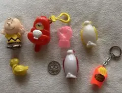 昭和　レトロ　キャラクター　キーホルダー　フィギュアセット