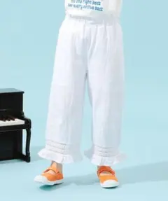 B:MING by BEAMS ダブルガーゼ パンツ ホワイト 110cmのサムネイル