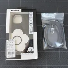 マリークワント iPhone 15 14 13 用 ケース スマホショルダー