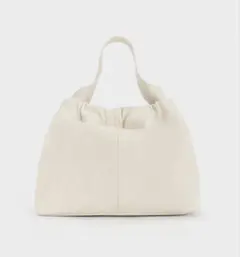 Ally アリー ルーシュドスラウチーバッグ - クリーム