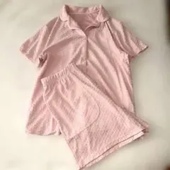 GU コットンプレンドパジャ　ピンク M 上下セット