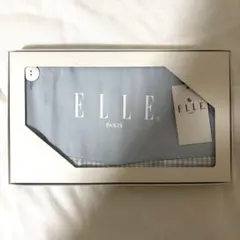 ELLE エル エプロン 新品 コットン100% チェック柄 箱付き