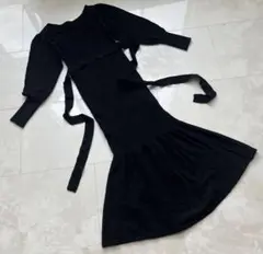 グレイルマーメイドニットワンピース黒◾️クリスマス、ジャケット、コート