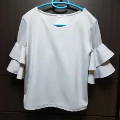 INGNI フリル袖 ホワイト トップス 半袖