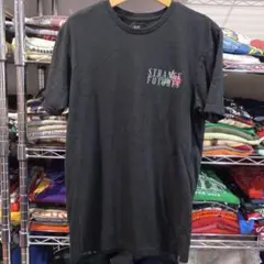 UK インディーズバンド STRANGEFUTURES バラ プリント Tシャツ