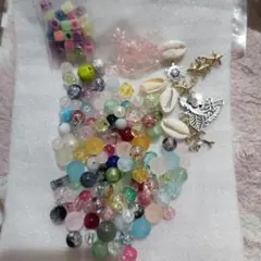 ハンドメイド用 ビーズ＆チャームセット