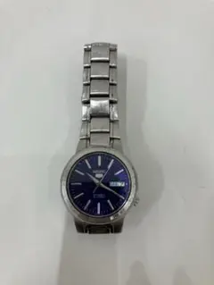 SEIKO 5 7S26-02W0 2006年製 裏スケ ネイビー 新品風防 - メルカリ