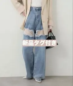 mystic レース切替デニム 0