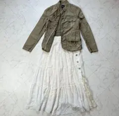 Gapミリタリージャケット×ティアードスカート　セット売り　森ガール　グランジ