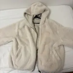 リバーシブルフリースジャケット クリーム色 ベージュ