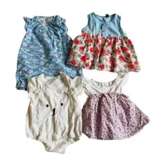 【70サイズ】ベビー服 女の子 かわいい夏物 4点セット