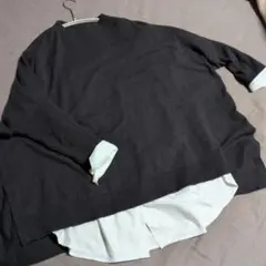 オフオン　ダークブラウン ニットのサムネイル