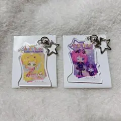 アイカツスターズ 桜庭ローラ 二階堂ゆず サンリオ ミニキャラ キーホルダー ①