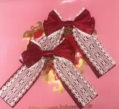 Angelic Pretty りぼんクリップ 赤 ロリィタ - メルカリ