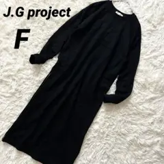【J.G project】 ロングワンピース 長袖 チュニック ジッパー 美品