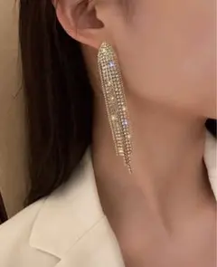 ピアス　ミセスコンテスト　ボディコンテスト　ダンス　ロングピアス　ブライダル