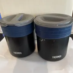 THERMOS 保温弁当箱 黒・青