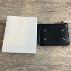 Maison Margiela メゾンマルジェラ ブラックレザー マネークリップ