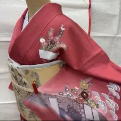 未使用 正絹 付け下げ 着物 袋帯 セット 七五三結婚式入学式卒業式お宮参り等に