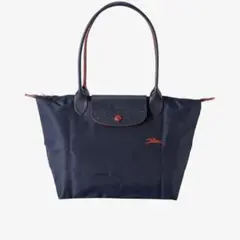 ロンシャン ☆トートバッグ ☆ネイビー 持ち手長めタイプ