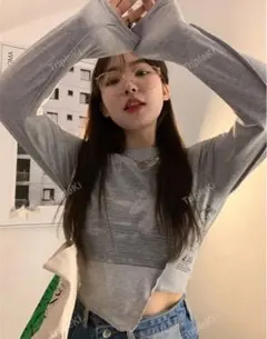 レディース ロンT プリント shein