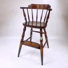 【希少】飛騨産業　キツツキマーク 乳幼児用　ハイチェア 子供椅子 アンティーク