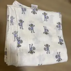 aden + anais モンキー柄おくるみ 大判