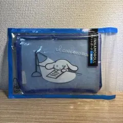 値下げ不可　新品未開封　アイシナ フラットポーチ ブルー/ローソン取扱店舗限定