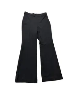 ユニクロ　フレアパンツ 黒 ストレッチ素材　M