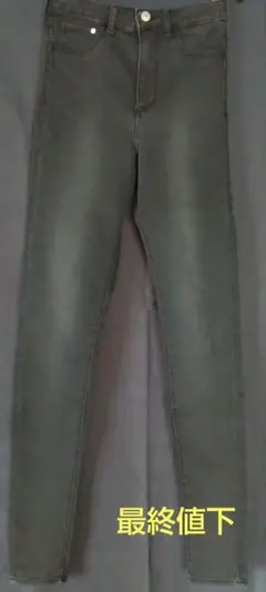 スキニージーンズ ブラックデニム H&M
