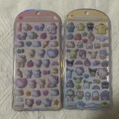 コットンパフィーシール サンリオキャラクターズ キティ 2点セット 正規品