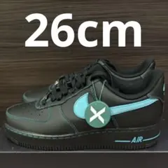 Nike Air Force 1 Low ブラックティファニー26cm