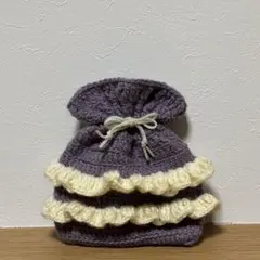フリル付き巾着