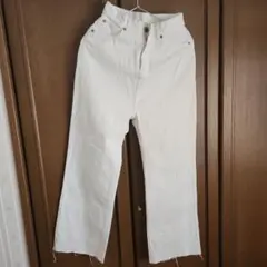 JEANASIS ホワイト ストレートデニム