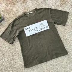 イーブス　Mサイズ　カーキ　Tシャツ　フロントプリント　可愛い　伸縮性