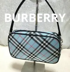 【美品】バーバリー アクセサリーポーチ ハンドバッグ ノバチェック キャンバス