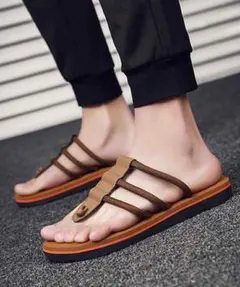 【完売品】【新品未使用】STYLEBLOCK/トングサンダル24.5cmのサムネイル