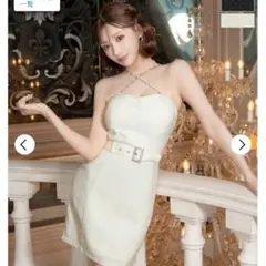 DAZZY ホワイト キャバドレス S