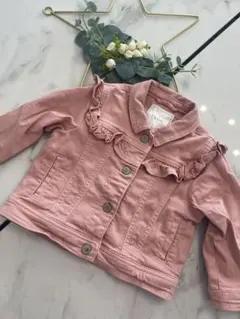NEXT デニムジャケット　ピンク　80-90センチ