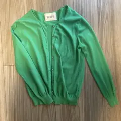 ROPE グリーン 長袖カーディガン M