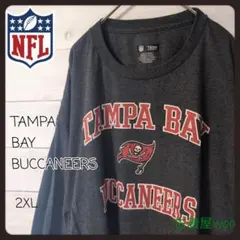 90Ｓ古着NFLアメリカンフットボール長袖Ｔシャツグレー2XLタンパベイのサムネイル