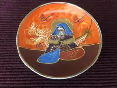 薩摩焼 日本製　手書き　小皿　 明治から昭和初期 骨董品 アンティーク