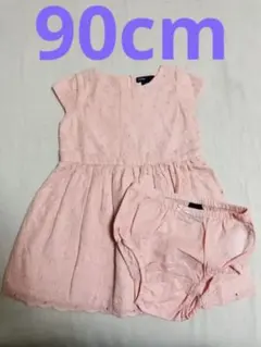 お値下げしました　新品未使用　babyGap 綿レースワンピース　パンツ付き